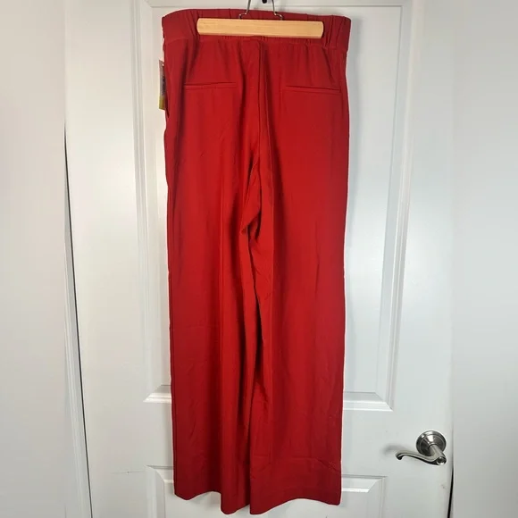 💌 SUMMERSALT Warm Red/Lava Wide‑Leg Pants – Size 8 - Picture 9 of 11
